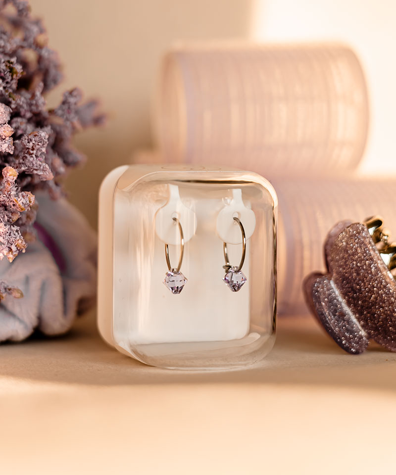 Ear Ring 14 mm, Bicone