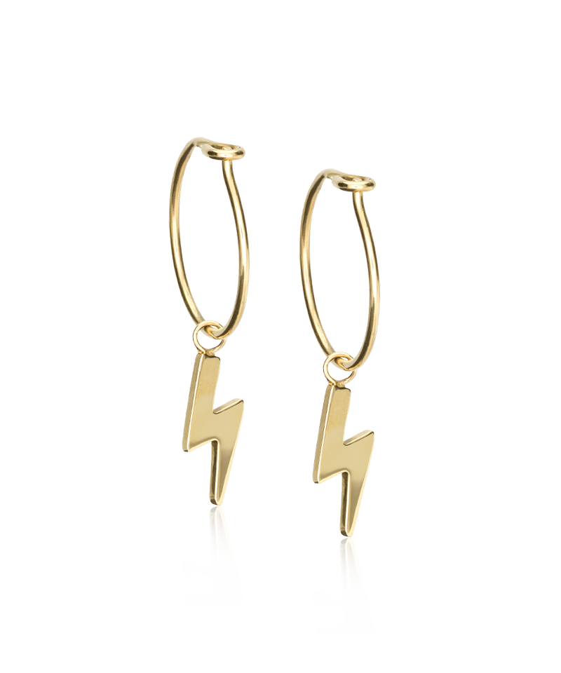 Ear Ring 14 mm, Pendant Flash