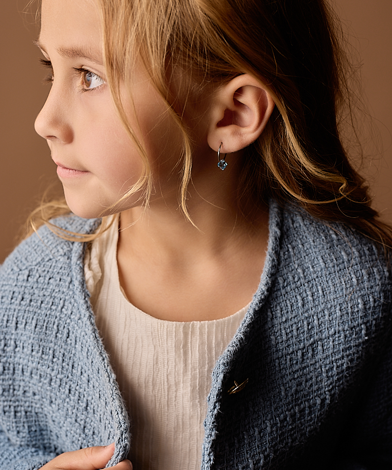 Ear Ring 14 mm, Bicone