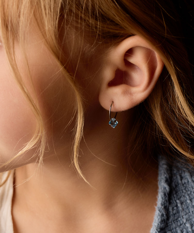 Ear Ring 14 mm, Bicone