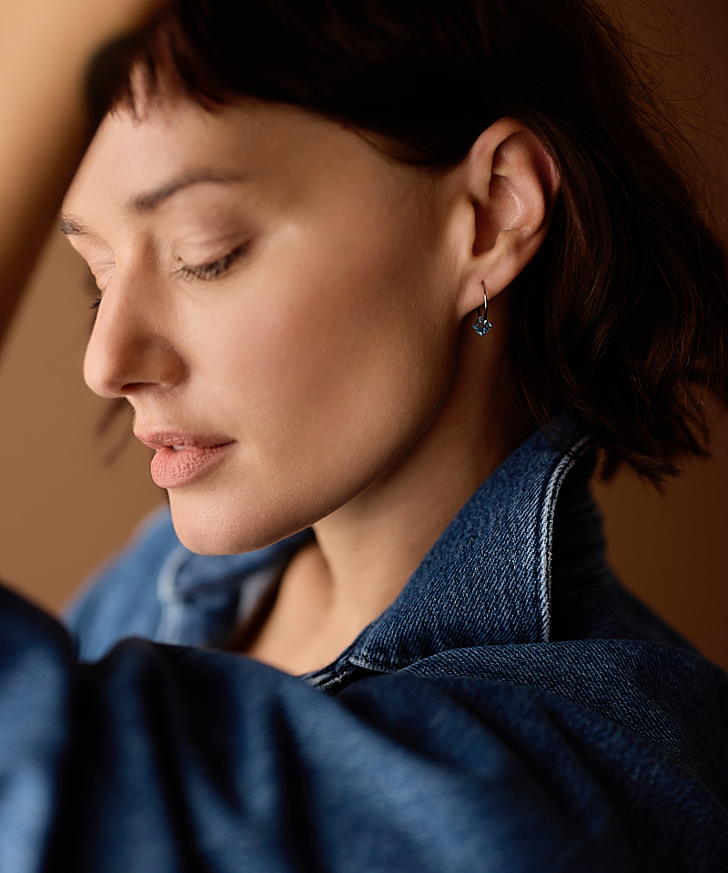 Ear Ring 14 mm, Bicone