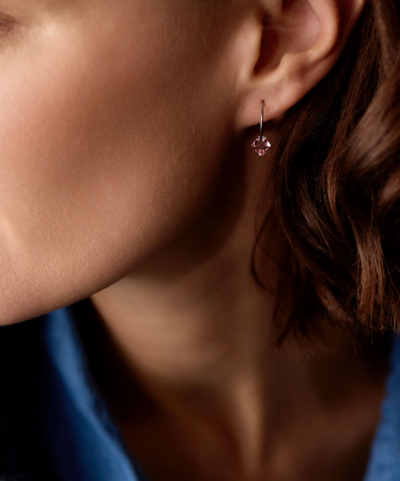 Ear Ring 14 mm, Bicone