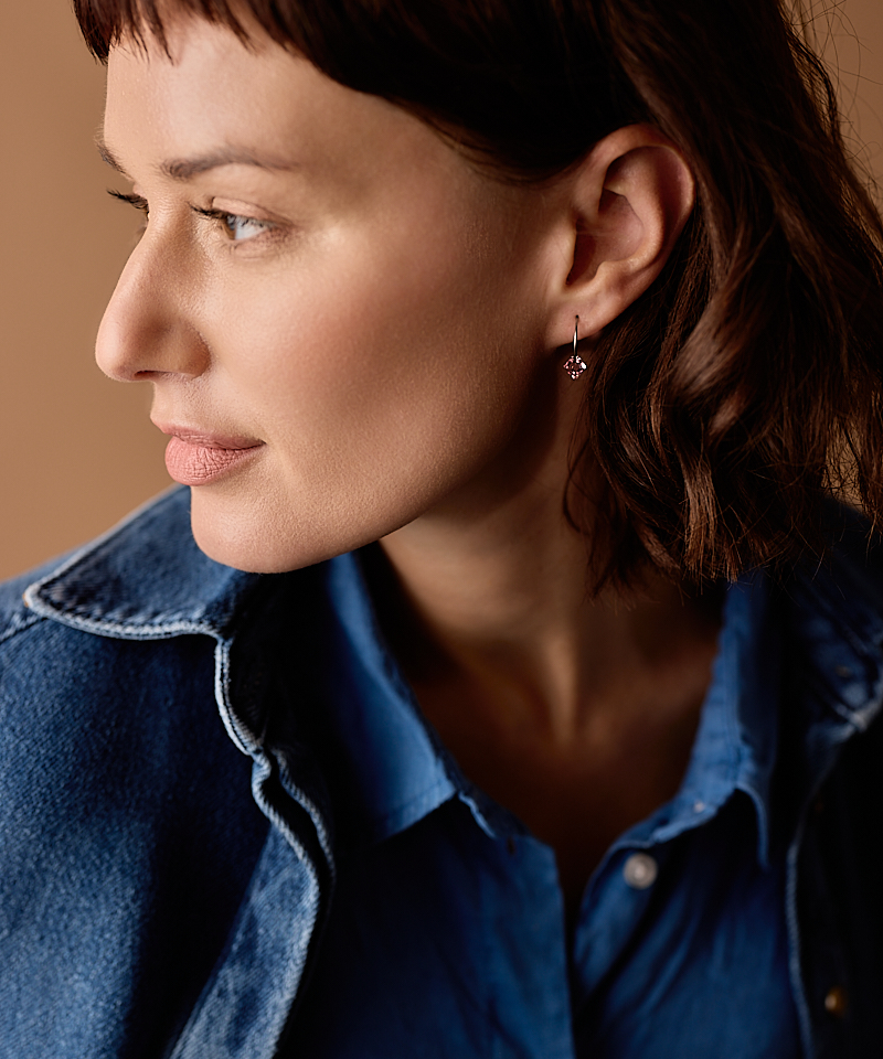 Ear Ring 14 mm, Bicone