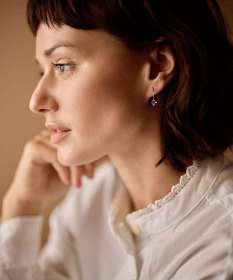 Ear Ring 14 mm, Bicone