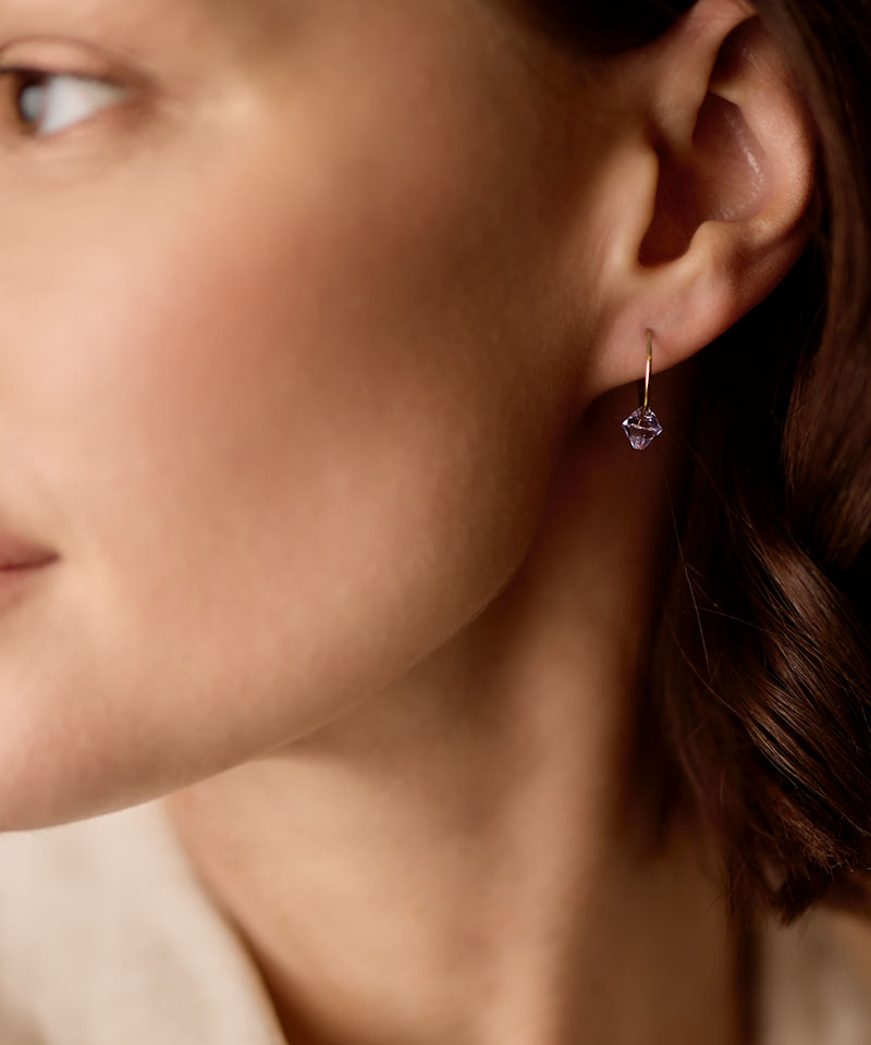 Ear Ring 14 mm, Bicone