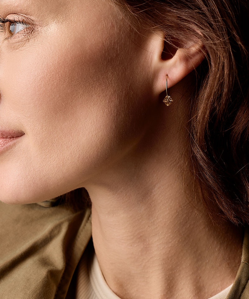 Ear Ring 14 mm, Bicone