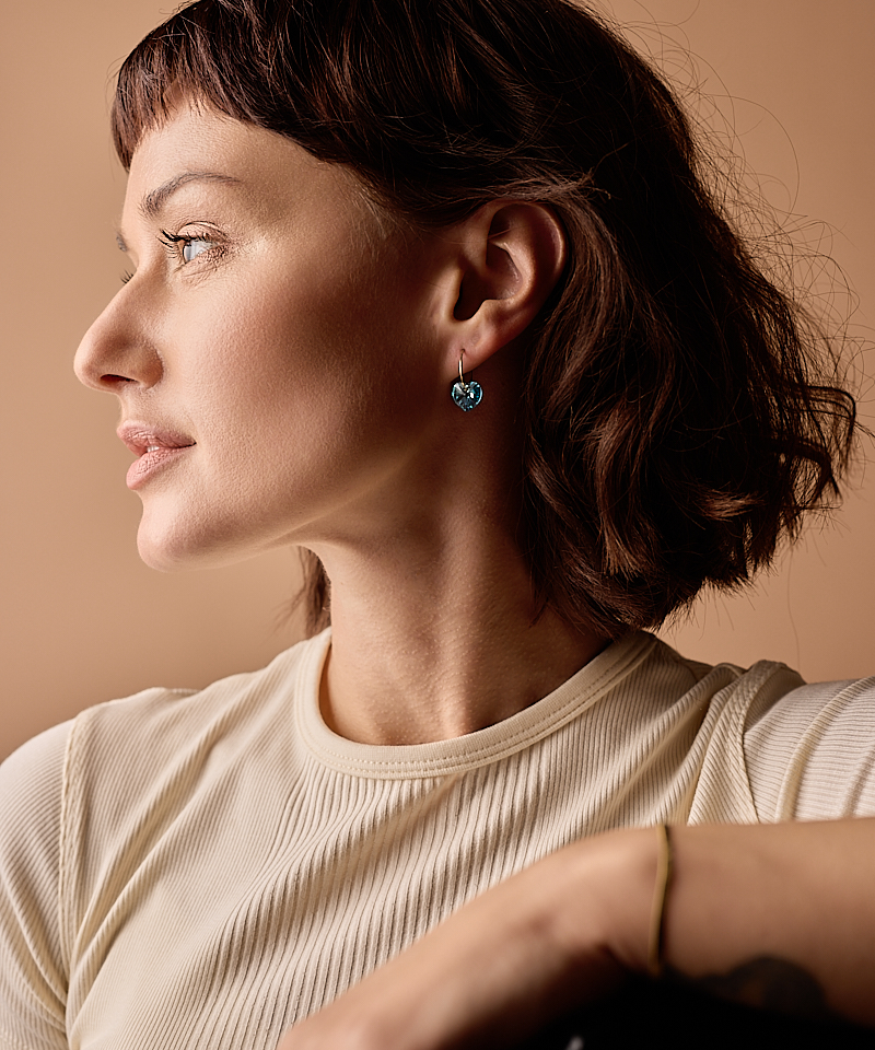 Ear Ring 14 mm, Heart