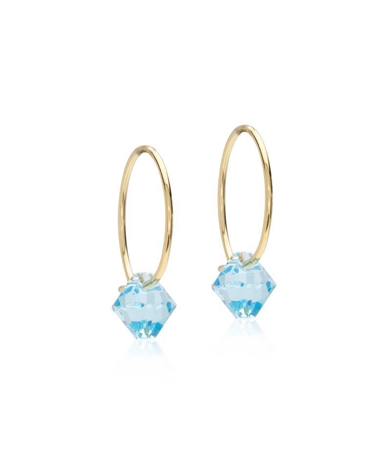 Ear Ring 14 mm, Bicone Ear Ring 14 mm, Bicone