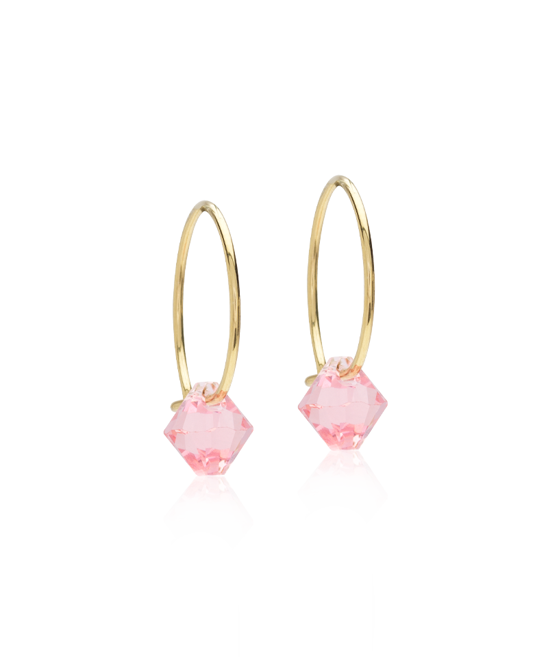 Ear Ring 14 mm, Bicone Ear Ring 14 mm, Bicone