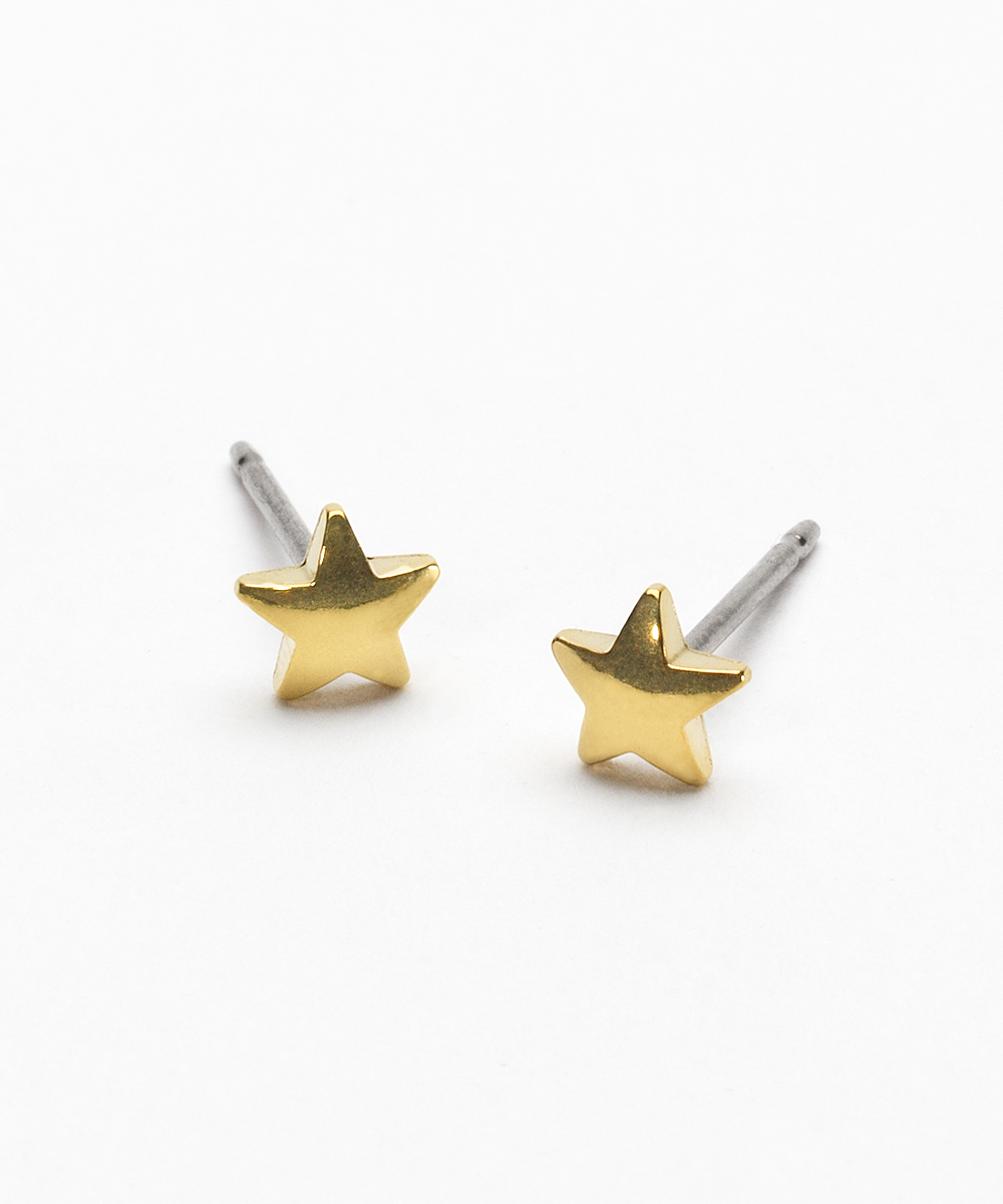 Claire's Gold Titanium Cubic Zirconia 5MM Round Stud Earrings | CoolSprings  Galleria