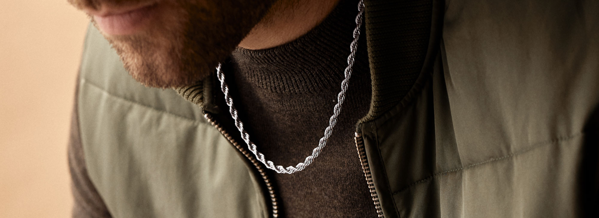 Skin friendly necklaces for men