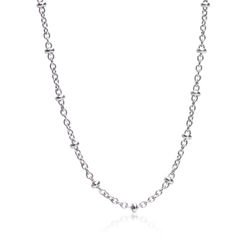 20  inch 2 mm 925  "S-Twist" sterling silver  necklace